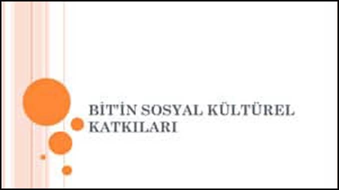 Sosyal Kültürel Katkıları Sunumu