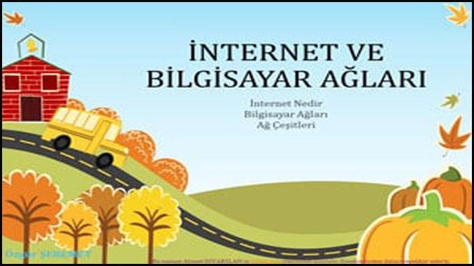 İnternet ve Bilgisayar Ağları sunumu