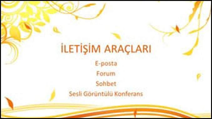 İletişim Araçları Sunumu