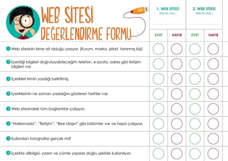 Web Sitesi Degerlendirme Formu Ozgur Seremet