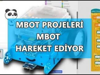 mbot projeleri mbot hareket ediyor