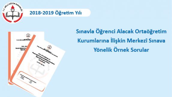 lgs örnek sorular yayınlandı