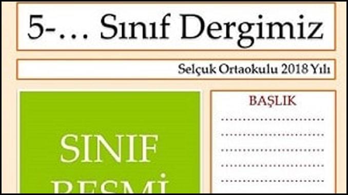 Örnek Dergi Kapağı