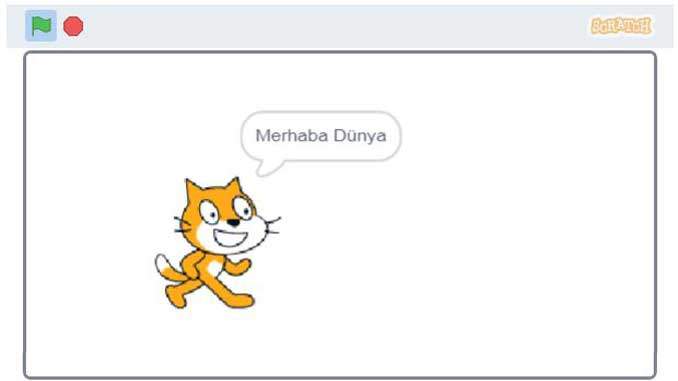 Scratch Merhaba Dünya