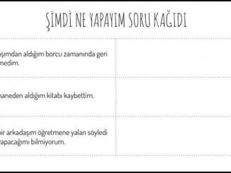 Şimdi Ne Yapayım Çalışma Kağıdı