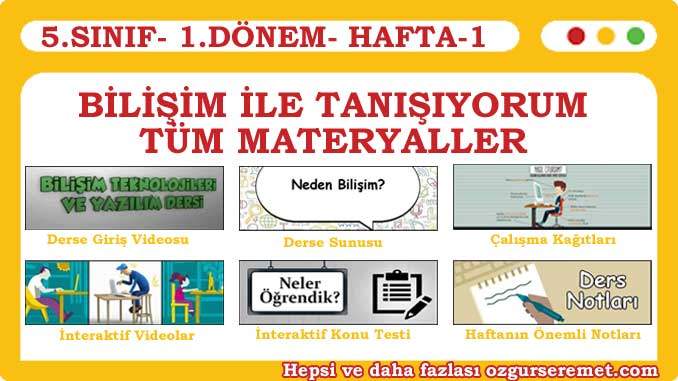 Bilişim ile Tanışıyorum