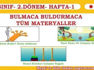 Bulmaca Buldurmaca Tüm Materyaller