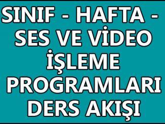 Ses ve Video İşleme Programları