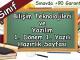 6. Sınıf Bilişim Teknolojileri 1. Dönem 1. Yazılı Hazırlık