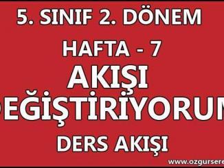 Akışı Değiştiriyorum Ders Akışı