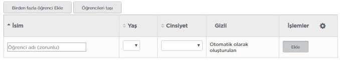 Code.org Tek Öğrenci ekleme