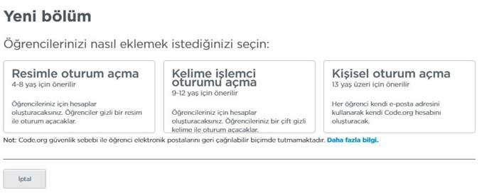 Code.org Yeni Bölüm