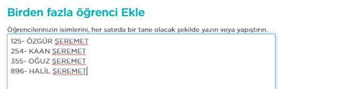 Codeorg birden fazla öğrenci ekleme