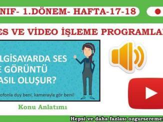 Ses ve Video İşleme Programları