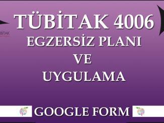 Tübitak 4006 Egzersiz Planı