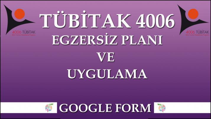 Tübitak 4006 Egzersiz Planı