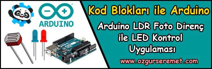 Arduino LDR Foto Direnç Uygulaması
