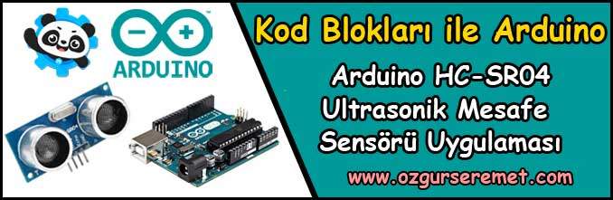 Arduino hc-sr04 Ultrasonik Mesafe Sönsörü