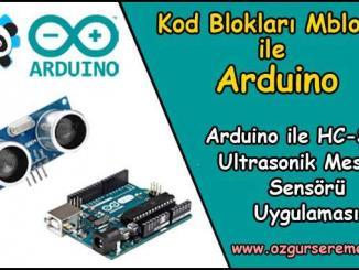 Arduino Ultrasonik Mesafe Sensörü Uygulaması
