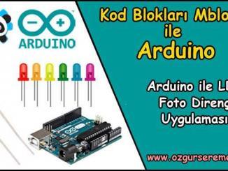 Arduino LDR Foto Direnç ile LED Uygulaması