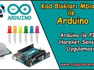 Arduino PIR Hareket Sensörü ile LED Uygulaması
