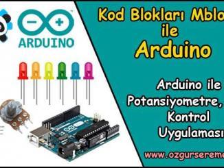Arduino Potansiyometre ile LED Kontrol Uygulaması