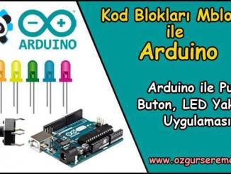Arduino Buton ile LED Yakma Uygulaması
