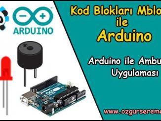 Arduino İle Ambulans Uygulaması