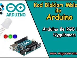 Arduino İle RGB LED Uygulaması