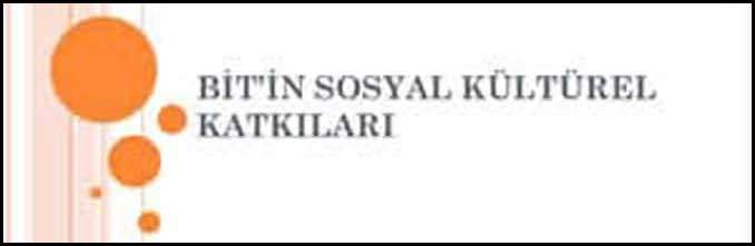 BİT Sosyal Kültürel Katkıları Sunumu
