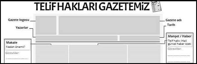 Telif Hakları Gazetemiz Ev Ödevi