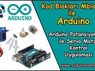Arduino Potansiyometre ile Servo Motor Uygulaması