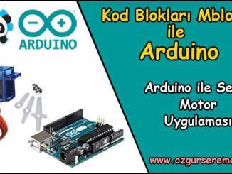 Arduino ile Servo Motor Uygulaması