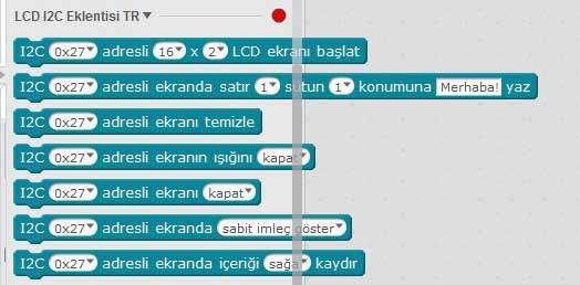 LCD I2C Eklentisi TR