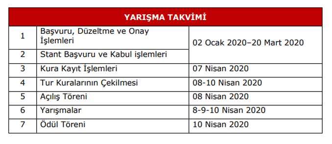 MEB Robot Yarışması Takvimi