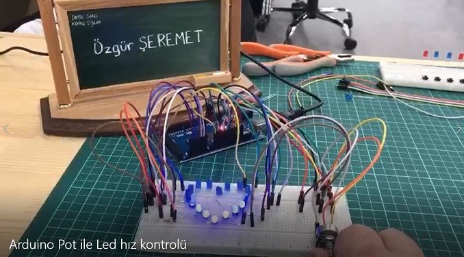 Arduino Pot ile Led Kontrolü