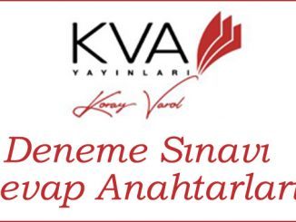 KVA Deneme Sınavı Cevap Anahtarı