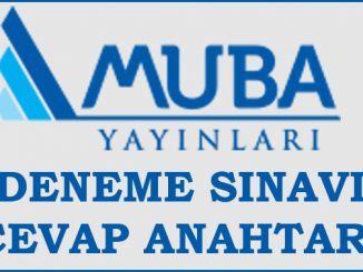 Muba Yayınları Deneme Sınavı Cevap Anahtarı