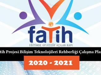 Fatih Projesi Bilişim Teknolojileri Rehberliği Çalışma Planı