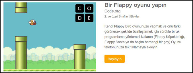 Bir Flappy Oyunu Yapın